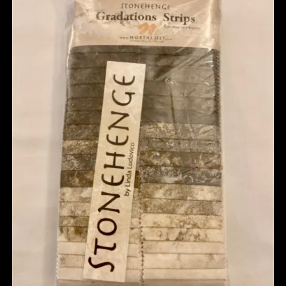 COPY - Stonehenge Gradations Strips, Northcott, 40 x 2 1/2” Strips, Slate